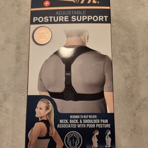 Adjustable Posture Support Brace - Black